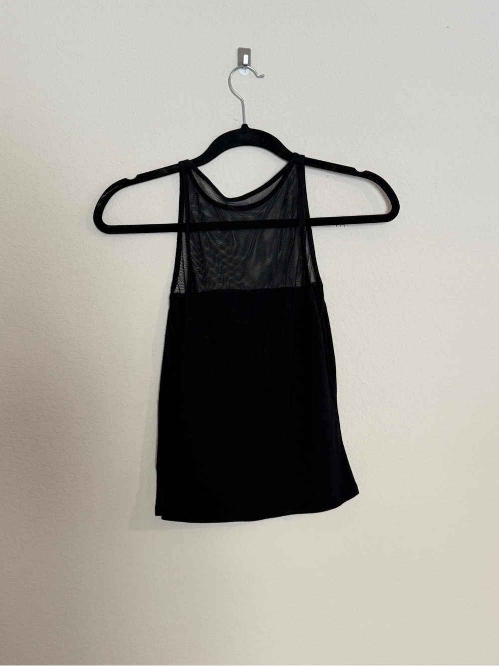 Garage Black Mesh-Panel Tank Top - Picture 2 of 3